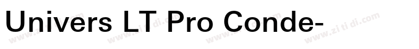 Univers LT Pro Conde字体转换